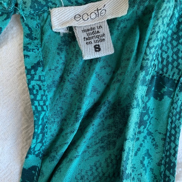 Forest green and dark red boho hippie crop top - Picture 4 of 6